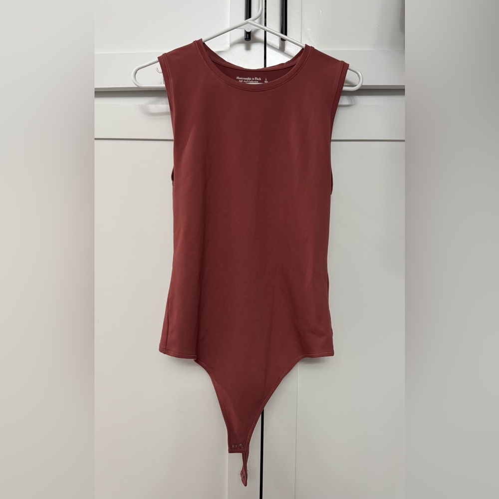 Abercrombie & Fitch Soft AF High Neck Sleeveless Tank Bodysuit Size L